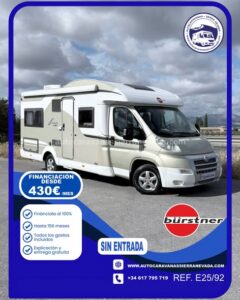 Full RAPID 9009 DFH Sierra Nevada Motorhome, a company with more than 20 years of experience in the second-hand sales sector, offers you this magnificent motorhome.