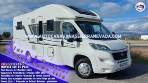 Perfilada ADRIA, modelo Matrix 670 DC PLUS Autocaravanas Sierra Nevada empresa con más de 20 años de experiencia en el sector de venta de ocasión os ofrece esta magnífica casa rodante.🗣️👉 Para más información o precio 💵 consulté en nuestra página web👇 www.autocaravanassierranevada.com ➡️🌐💻 o haga click👉🖱️ en nuestro enlace https://autocaravanassierranevada.com/.../adria-matrix.../ ¿Quieres pagar a plazos? Llama y te informamos sin compromiso 📞617795719 📞621251555 EXTRAS;👇 MOTOR: Fiat Ducato 2.3 Multijet 180cv AÑO: 2022 KM: 21.000 Medidas:7,45 m x 2,90m Plazas viajar: 4 Plazas dormir: 4 * Medida maletero doble portón: (2,15m x 1,13m x 0,85m) * Camas (Isla / Colgante en Salón) * Suspensión Neumática Extras: Aire acondicionado (de motor) AirBag(conductor y copiloto) A.S.R (Sistema antiderrapaje) Velocidad de Crucero Cierre centralizado Espejos eléctricos Elevalunas eléctricos Radio (CD-MP3-AUX-2DIN-BT-USB) Cámara de visión trasera Asientos giratorios Oscurecedores REMIS en cabina completa Mosquiteras en ventanas, claraboyas y puerta principal Claraboyas transparentes y Claraboya panorámica xxl en cabina Frigo THETFORD(220v, Gas, 12v, Auto) 137L capacidad Extractor de humos Ducha con mampara separada de aseo Baterías de 100ah. Placa solar de 100w. Calefacción Truma Inet Ready Escalón eléctrico de aluminio Neumáticos reforzados especial camper #autocaravanastyle #viajarconniños #viajarenautocaravanaconniños #roadtrip #autocaravanaadventure #ventadeautocaravanas #autocaravanassierranevada #autocaravantravel #autocaravanaenlaplaya #kitcamping #differentholidays #camaisla #motorhome #caravanas1000 #camper #motorhome #rv #campingwithdogs #campingcar