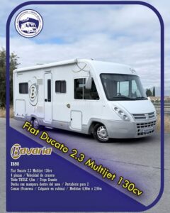 Integral BAVARIA I690 Autocaravanas Sierra Nevada empresa con más de 20 años de experiencia en el sector de venta de ocasión os ofrece esta magnífica casa rodante.
