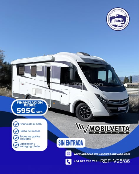 V25/86 INTEGRAL MOVILVETTA K-YACHT 89 TEKNO LINE Autocaravanas Sierra Nevada empresa con más de 20 años de experiencia en el sector de venta de ocasión os ofrece esta magnífica casa rodante.🗣️👉 Para más información o precio 💵 consulté en nuestra página web www.autocaravanassierranevada.com ➡️🌐💻 o haga click👉🖱️ en nuestro enlace ⬇️👇 https://autocaravanassierranevada.com/.../mobilvetta-k.../ ¿Quieres pagar a plazos? Llama y te informamos sin compromiso 📞617795719 📞621251555 EQUIPAMIENTO Y EXTRAS 👇 MOTOR: FIAT DUCATO 2.3 MULTIJET 150cv AÑO: 2016 KM: 34.000 Medidas exteriores: 7,40m x 2,90m Plazas viajar: 4 Plazas para dormir: 4 Extras y Equipamiento: * Medida maletero con doble portón: (2,20m x 1,15m x 1,25m) * Camas (Isla elevable/Colgante en cabina) - Aire acondicionado de motor - AirBag - Velocidad de Crucero - Cierre centralizado - Espejos eléctricos - Elevalunas eléctricos(conductor) - Radio (2DIN-CD-USB-SD-BT-AUX-Navegador) - Camara de Visión trasera - Asientos giratorios - Oscurecedores REMIS en cabina - Mosquiteras en ventanas, claraboyas y puerta principal - Claraboya XXL en salón - Aire Acondicionado a 220v - TurboVent - Frigo THETFORD(220v, Gas, 12v, Auto) 145L capacidad - Horno a gas - Extractor de humos - Ducha con mampara separada de aseo - Baterías de 100ah. - Placa solar de 100w. - Calefacción Truma Inet Ready - TV 12v(TDT-HDMI-USB-DVD) - Escalón doble peldaño integrado - Toldo THULE de 4,5m. - Maleteros Laterales - Neumáticos reforzados especial camper #autocaravanasgranada #autocaravanaocasion #autocaravanasdeocasion #ventaautocaravana #compraautocaravana #autocaravanabarata #caravaningandalucia #autocaravanasur #granadaturismo #granadaocasion #andaluciavanlife #vanlife #camperlife #motorhome #campervan #viajarenautocaravana #caravaninglife #aventuraenruta #viajeslibres #escapadarural #naturalezaylibertad #viajarporelmundo #rutavanlife #descubreespañapresa con más de 20 años de experiencia en el sector de venta de ocasión os ofrece esta magnífica casa rodante. V25/86 INTEGRAL MOVILVETTA K-YACHT 89 TEKNO LINE
Autocaravanas Sierra Nevada empresa con más de 20 años de experiencia en el sector de venta de ocasión os ofrece esta magnífica casa rodante.🗣️👉 Para más información o precio 💵 consulté en nuestra página web
www.autocaravanassierranevada.com
➡️🌐💻 o haga click👉🖱️ en nuestro enlace ⬇️👇
https://autocaravanassierranevada.com/.../mobilvetta-k.../
¿Quieres pagar a plazos?
Llama y te informamos sin compromiso
📞617795719
📞621251555
EQUIPAMIENTO Y EXTRAS 👇
MOTOR: FIAT DUCATO 2.3 MULTIJET 150cv
AÑO: 2016
KM: 34.000
Medidas exteriores: 7,40m x 2,90m
Plazas viajar: 4
Plazas para dormir: 4
Extras y Equipamiento:
* Medida maletero con doble portón: (2,20m x 1,15m x 1,25m)
* Camas (Isla elevable/Colgante en cabina)
- Aire acondicionado de motor
- AirBag
- Velocidad de Crucero
- Cierre centralizado
- Espejos eléctricos
- Elevalunas eléctricos(conductor)
- Radio (2DIN-CD-USB-SD-BT-AUX-Navegador)
- Camara de Visión trasera
- Asientos giratorios
- Oscurecedores REMIS en cabina
- Mosquiteras en ventanas, claraboyas y puerta principal
- Claraboya XXL en salón
- Aire Acondicionado a 220v
- TurboVent
- Frigo THETFORD(220v, Gas, 12v, Auto) 145L capacidad
- Horno a gas
- Extractor de humos
- Ducha con mampara separada de aseo
- Baterías de 100ah.
- Placa solar de 100w.
- Calefacción Truma Inet Ready
- TV 12v(TDT-HDMI-USB-DVD)
- Escalón doble peldaño integrado
- Toldo THULE de 4,5m.
- Maleteros Laterales
- Neumáticos reforzados especial camper
#autocaravanasgranada
#autocaravanaocasion
#autocaravanasdeocasion
#ventaautocaravana
#compraautocaravana
#autocaravanabarata
#caravaningandalucia
#autocaravanasur
#granadaturismo
#granadaocasion
#andaluciavanlife
#vanlife
#camperlife
#motorhome
#campervan
#viajarenautocaravana
#caravaninglife
#aventuraenruta
#viajeslibres
#escapadarural
#naturalezaylibertad
#viajarporelmundo
#rutavanlife
#descubreespaña