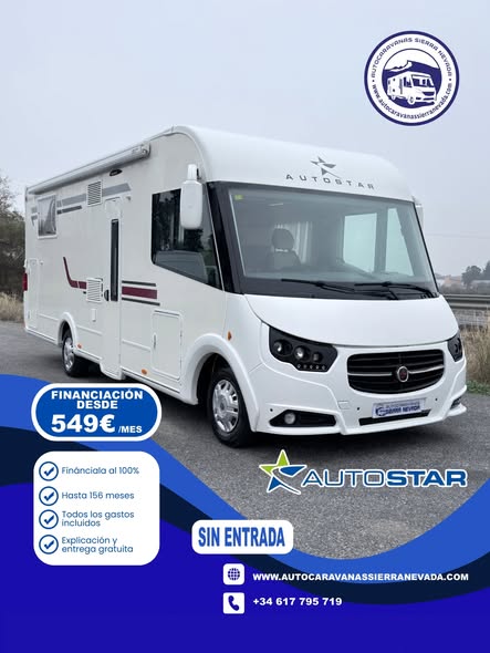 AUTOCARAVANA INTEGRAL AUTOSTAR AXEA 896+ MOTOR: FIAT DUCATO 2.3 MULTIJET 130 CV AÑO: 2014 KM: 50.000 Medidas exteriores: 7,30m x 2,90m Plazas: 4 Extras y Equipamiento: -Medida maletero con doble acceso: (2,15m x 0,85m x 1,15m) -Camas (Isla /Colgante en cabina) -Aire acondicionado de motor -AirBag(conductor y copiloto) -Velocidad de Crucero -Cierre Centralizado -Espejos eléctricos(solo los de arriba) -Elevalunas eléctricos solo conductor -Radio (2DIN-CD-USB-BT) -Cámara de Visión trasera -Sensor de Aparcamiento -Asientos Giratorios -Oscurecedores REMIS en cabina completa -Mosquiteras en ventanas, claraboyas y puerta principal -Claraboya XXL en salón -Frigo THETFORD (220V, gas, 12v, Auto) 175 L capacidad -Horno a Gas -Extractor de Humos -Ducha con mampara separada de aseo -Batería de 95 ah -Placa solar de 1OOw -Calefacción Truma lnet Ready -Escalón doble peldaño integrado -2 TV 12v(TDT-HDMI -USB-DVD) -Toldo FIAMMA de 4M -Portabicis para 3 -2 Cierre de seguridad -Neumáticos reforzados especial camper AUTOCARAVANA INTEGRAL AUTOSTAR AXEA 896+
MOTOR: FIAT DUCATO 2.3 MULTIJET 130 CV
AÑO: 2014
KM: 50.000
Medidas exteriores: 7,30m x 2,90m
Plazas: 4
Extras y Equipamiento:
-Medida maletero con doble acceso: (2,15m x 0,85m x 1,15m)
-Camas (Isla /Colgante en cabina)
-Aire acondicionado de motor
-AirBag(conductor y copiloto)
-Velocidad de Crucero
-Cierre Centralizado
-Espejos eléctricos(solo los de arriba)
-Elevalunas eléctricos solo conductor
-Radio (2DIN-CD-USB-BT)
-Cámara de Visión trasera
-Sensor de Aparcamiento
-Asientos Giratorios
-Oscurecedores REMIS en cabina completa
-Mosquiteras en ventanas, claraboyas y puerta principal
-Claraboya XXL en salón
-Frigo THETFORD (220V, gas, 12v, Auto) 175 L capacidad
-Horno a Gas
-Extractor de Humos
-Ducha con mampara separada de aseo
-Batería de 95 ah
-Placa solar de 1OOw
-Calefacción Truma lnet Ready
-Escalón doble peldaño integrado
-2 TV 12v(TDT-HDMI -USB-DVD)
-Toldo FIAMMA de 4M
-Portabicis para 3
-2 Cierre de seguridad
-Neumáticos reforzados especial camper