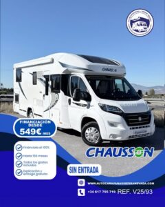 PERFILADA CHAUSSON 727 GA Autocaravanas Sierra Nevada empresa con más de 20 años de experiencia en el sector de venta de ocasión os ofrece esta magnífica casa rodante. Para más información o precio consulté en nuestra página web www.autocaravanassierranevada.com o haga click en nuestro enlace https://autocaravanassierranevada.com/.../chausson-727-ga/ ¿Quieres pagar a plazos? Llama y te informamos sin compromiso 617 79 57 19 687 85 35 11 EQUIPAMIENTO Y EXTRAS MOTOR: FIAT DUCATO 2.3 MULTIJET 130CV AÑO: 2017 KM: 91.000 Medidas exteriores: 7,30m x 2,90m Plazas: 5 Extras y Equipamiento: * Medida maletero con 3 accesos: (2,15m x 1,50m x 1,15m) * Camas (Gemelas ampliables /Salón Convertible/Colgante eléctrica en salon) - Aire acondicionado de motor - AirBag(conductor y copiloto) - Velocidad de Crucero - Cierre centralizado en cabina - Espejos eléctricos - Elevalunas eléctricos - Radio (CD-USB-BT-AUX) - Camara de Visión trasera - Asientos giratorios - Oscurecedores REMIS en cabina - Mosquiteras en ventanas, claraboyas y puerta principal - Claraboyas transparentes y Claraboya XXL panoramica en cabina - Frigo THETFORD (220v, Gas, 12v, Auto) 175L capacidad - Ducha con mampara separada de aseo - Baterías de 100ah. - Placa solar de 100w. - Calefacción Truma Inet Ready a gasoil - TV 12v(TDT-HDMI-USB-DVD) - Escalón doble peldaño integrado - Toldo THULE de 4m. - Neumáticos reforzados especial camper www.autocaravanassierranevada.com #autocaravanasgranada #autocaravanaocasion #autocaravanasdeocasion #ventaautocaravana #compraautocaravana #autocaravanabarata #caravaningandalucia #autocaravanasur #granadaturismo #granadaocasion #andaluciavanlife #vanlife #camperlife #motorhome #campervan #viajarenautocaravana #caravaninglife #aventuraenruta #viajeslibres #escapadarural #naturalezaylibertad #viajarporelmundo #rutavanlife #descubreespaña