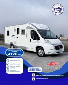 AUTOCARAVANA PERFILADA LAIKA KREOS 3008 Autocaravanas Sierra Nevada empresa con más de 20 años de experiencia en el sector de venta de ocasión os ofrece esta magnífica casa rodante.🗣️👉 Para más información o precio 💵 consulté en nuestra página web www.autocaravanassierranevada.com ➡️🌐💻 o haga click👉🖱️ en nuestro enlace ⬇️👇 https://autocaravanassierranevada.com/.../laika-kreos-3008/ MOTOR: FIAT DUCATO 3.0 MULTIJET 160 CV AÑO: 2018 KM: 55.000 Medidas exteriores: 7,00m x 2,90m Plazas: 4 Extras y Equipamiento: - Medida maletero con doble acceso: (2,15m x 1,40m x 1, 00m) - Camas (Francesa/Salón convertible) - Aire acondicionado de motor - AirBags (conductor y copiloto) - ASR - Velocidad de Crucero - Cierre centralizado( en cabina ) - Espejos eléctricos - Elevalunas eléctricos - Equipo multimedia - Asientos giratorios - Mosquiteras en ventanas, claraboyas y Puerta principal - Claraboyas transparentes y claraboya panoramica XXL en cabina - Frigo DOMETIC (220v, Gas, 12v, Auto) 150 L capacidad - Horno a Gas - Extractor de humos - Ducha con mampara dentro de aseo - Bateria de 100ah - Calefacción Truma Combl - Escalón eléctrico de aluminio - 2 cierre de seguridad - Neumáticos reforzados especial camper