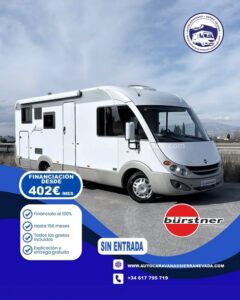 AUTOCARAVANA INTEGRAL BURSTNER AVIANO I675 En Autocaravanas Sierra Nevada llevamos más de 20 años ayudando a nuestros clientes a cumplir el sueño de viajar con libertad. Nacimos en 2004 con una idea clara: ofrecer autocaravanas de segunda mano en estado impecable, seleccionadas con exigencia y revisadas con el máximo detalle. Cada vehículo pasa por una revisión exhaustiva de más de 30 puntos, realizada por técnicos especializados que garantizan su perfecto funcionamiento. Cada vehículo es revisado y reacondicionado a fondo, cuidando cada detalle para que luzca, funcione y se sienta como nuevo, preparado para ofrecer años de fiabilidad y disfrute. Para más información o precio 💵 consulté en nuestra web www.autocaravanassierranevada.com o haga click 👉🖱️ en nuestro enlace ⬇️👇 https://autocaravanassierranevada.com/.../25-100.../ ¿Quieres pagar a plazos? Llama y te informamos sin compromiso 📞617 79 57 19 📞687 85 35 11 EQUIPAMIENTO Y EXTRAS 👇 MOTOR: FIAT DUCATO 3.0 MULTIJET 160cv AÑO: 2008 KM: 62.000 Medidas exteriores: 6,90m x 2,90m Plazas: 4 EXTRAS Y EQUIPAMIENTO -Medida maletero con doble acceso: ( 2,10m x 1,10m x 1,20m) -Camas (Transversal/Colgante en cabina) - Aire acondicionado de motor - Espejos eléctricos - Equipo multimedia - Asientos giratorios - Oscurecedores REMIS en cabina completa - Mosquiteras en ventanas, claraboyas y puerta principal - Claraboyas transparentes y claraboya XXL en salón - Frigo DOMETIC (220v, Gas, 12v, Auto) 150L capacidad - Extractor de humos - Ducha con mampara dentro de aseo - Batería de 95ah - Calefacción Trumatic c - TV 12 V - Escalón eléctrico de aluminio - Toldo THULE de 4m - Neumáticos reforzados especial camper https://autocaravanassierranevada.com/ #autocaravanasgranada #autocaravanaocasion #autocaravanasdeocasion